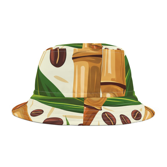 Bucket Hat | Tropical Coffee Harmony