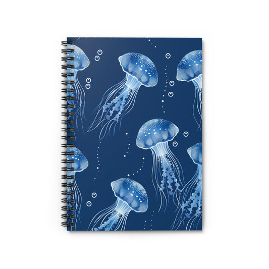 Spiral Notebook (6" x 8") | Glowing Marine Drifters