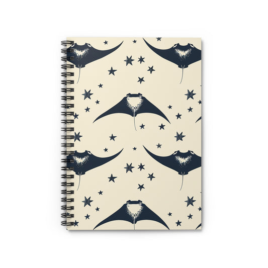 Spiral Notebook (6" x 8") | Stellar Manta Dance