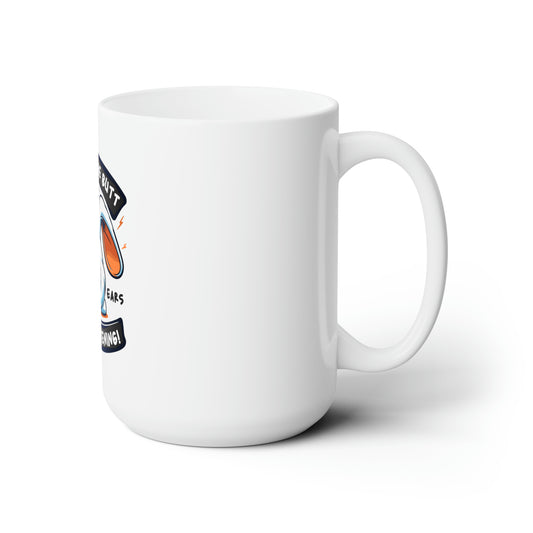 Ceramic Mug 15oz: Sassy Bunny Stance