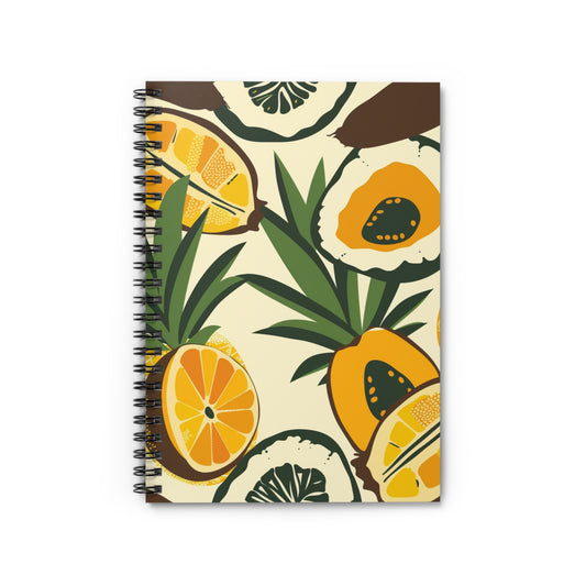 Spiral Notebook (6" x 8") | Tropical Citrus Medley
