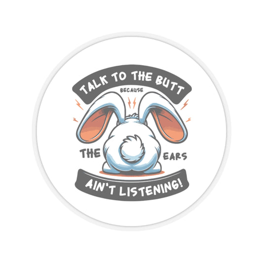 Kiss-Cut Sticker: Sassy Bunny Stance