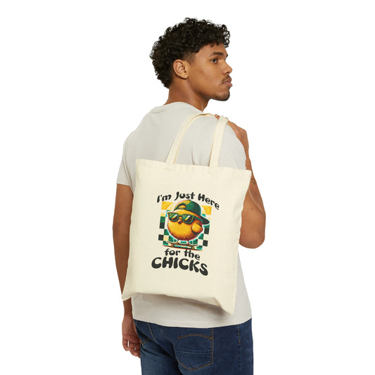Canvas Tote Bag: Skateboarding Chick Style