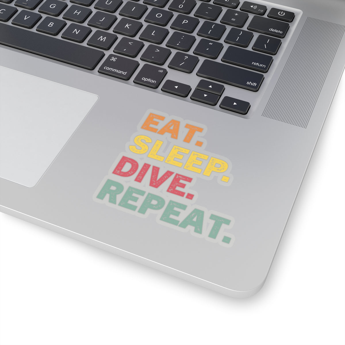Kiss-Cut Sticker: Colorful Diver's Mantra