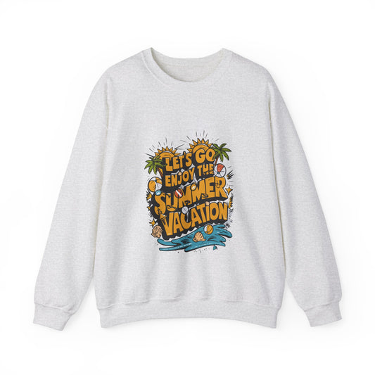 Crewneck Sweatshirt: Tropical Vacation Vibes