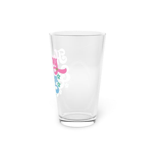 Pint Glass, 16oz: Pastel Easter Blossoms