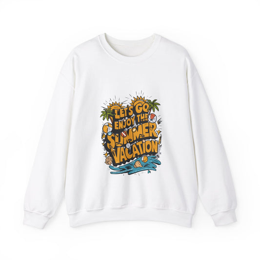 Crewneck Sweatshirt: Tropical Vacation Vibes