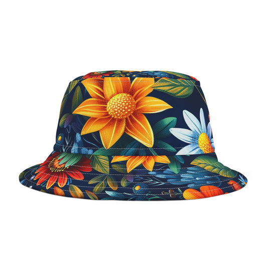 Bucket Hat | Vibrant Floral Aviary