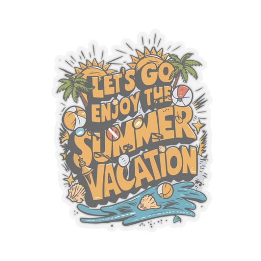 Kiss-Cut Sticker: Tropical Vacation Vibes