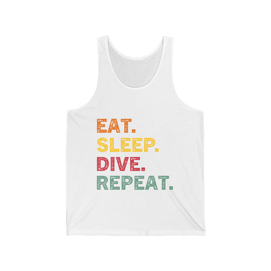 Tank Top: Colorful Diver's Mantra
