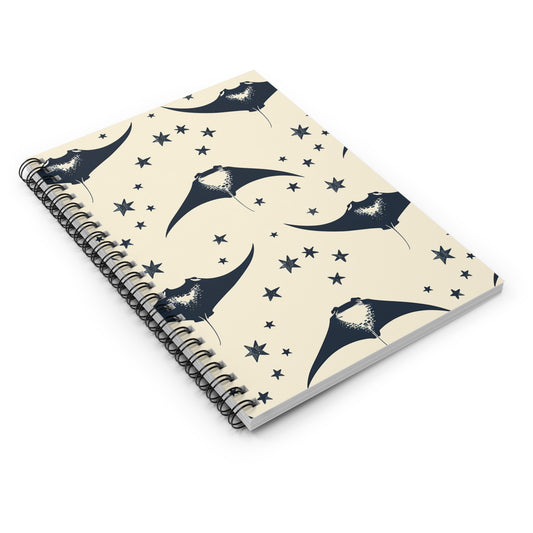 Spiral Notebook (6" x 8") | Stellar Manta Dance