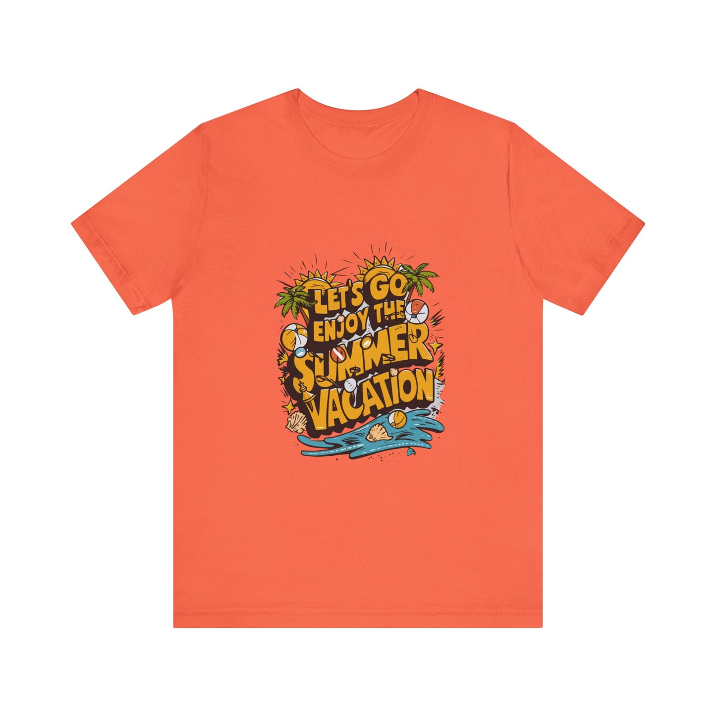 Short Sleeve Tee: Tropical Vacation Vibes