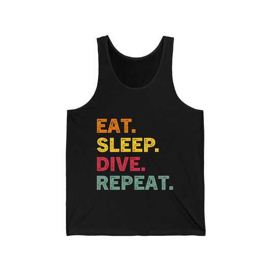 Tank Top: Colorful Diver's Mantra
